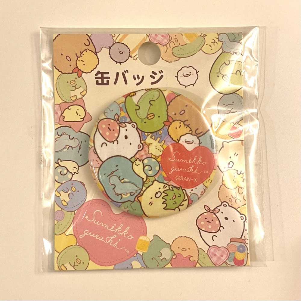 Sumikko Gurashi Pin Button San-X Kawaii 2018 Used